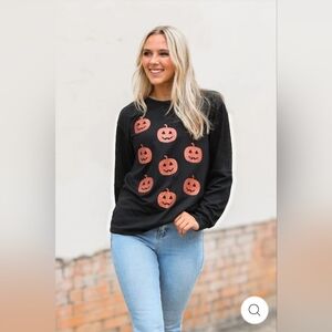 New glitter pumpkin sweater! 3x